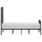 Richlands Furniture Javi King Slat Platform Metal Bed in Black, , large