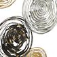 Maple and Jade 27" x 42" Abstract Wall Decor in Gold, Silver and Black, , large