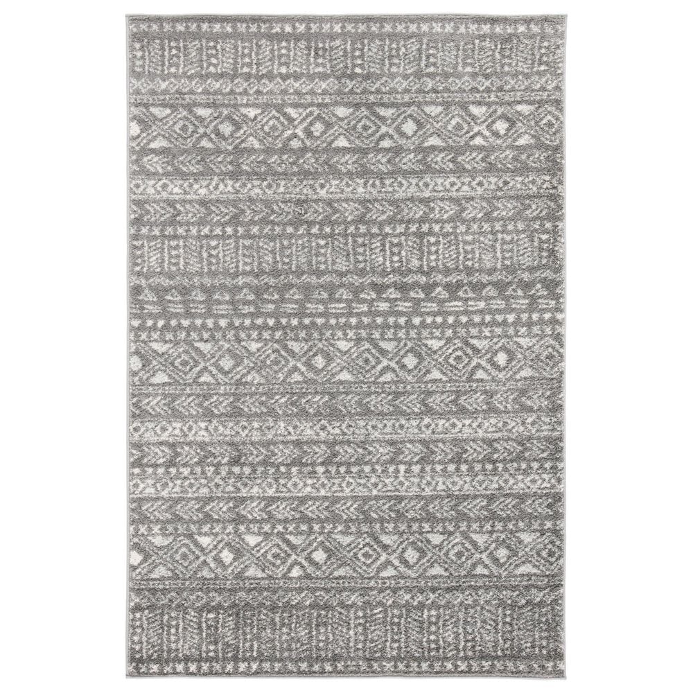 Safavieh Tulum TUL263F 4" x 6" Dark Grey and Ivory Area Rug, , large