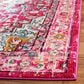 Safavieh Monaco MNC250J-28 2"2" x 8" Fuchsia/Light Blue Runner, , large