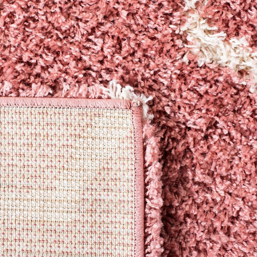 Safavieh Venus Shag 4&#39; x 6&#39; Pink and Ivory Area Rug, , large