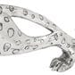 Maple and Jade Leopard Decorative Sculpture in Satin Silver, , large