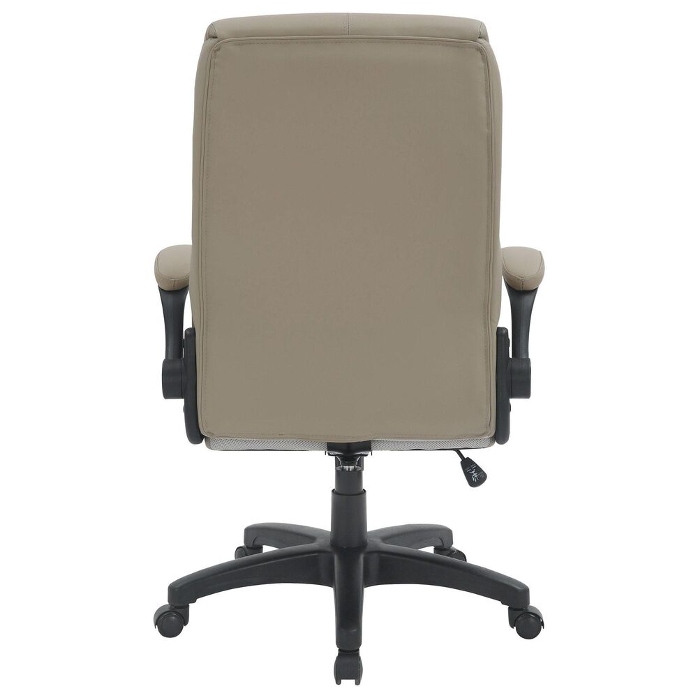 Rta Products Llc Ultra-Padded Executive Office Chair with Flip-Up Armrests in Taupe, , large