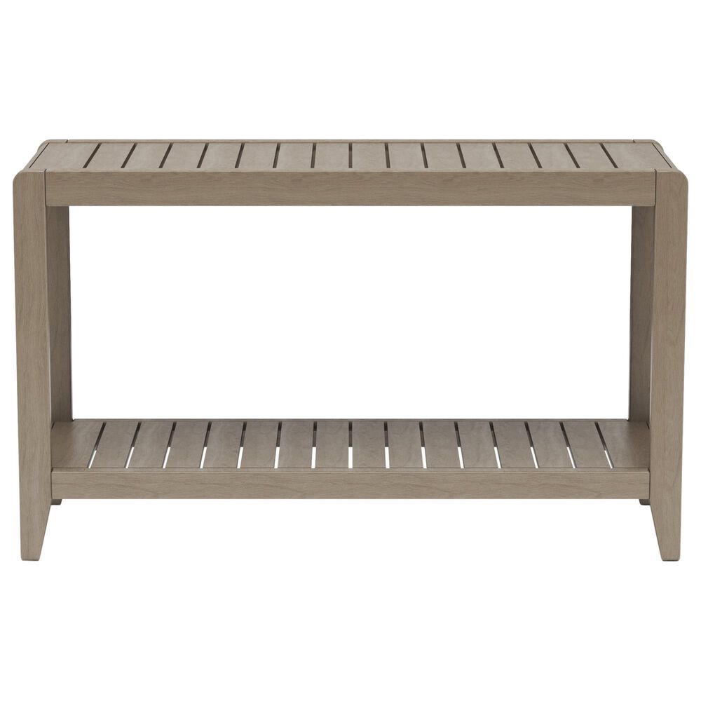 Homestyles Sustain Patio Sofa Table in Stain Brown - Table Only, , large