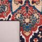 Safavieh Riviera 6"7" Square Red and Navy Area Rug, , large