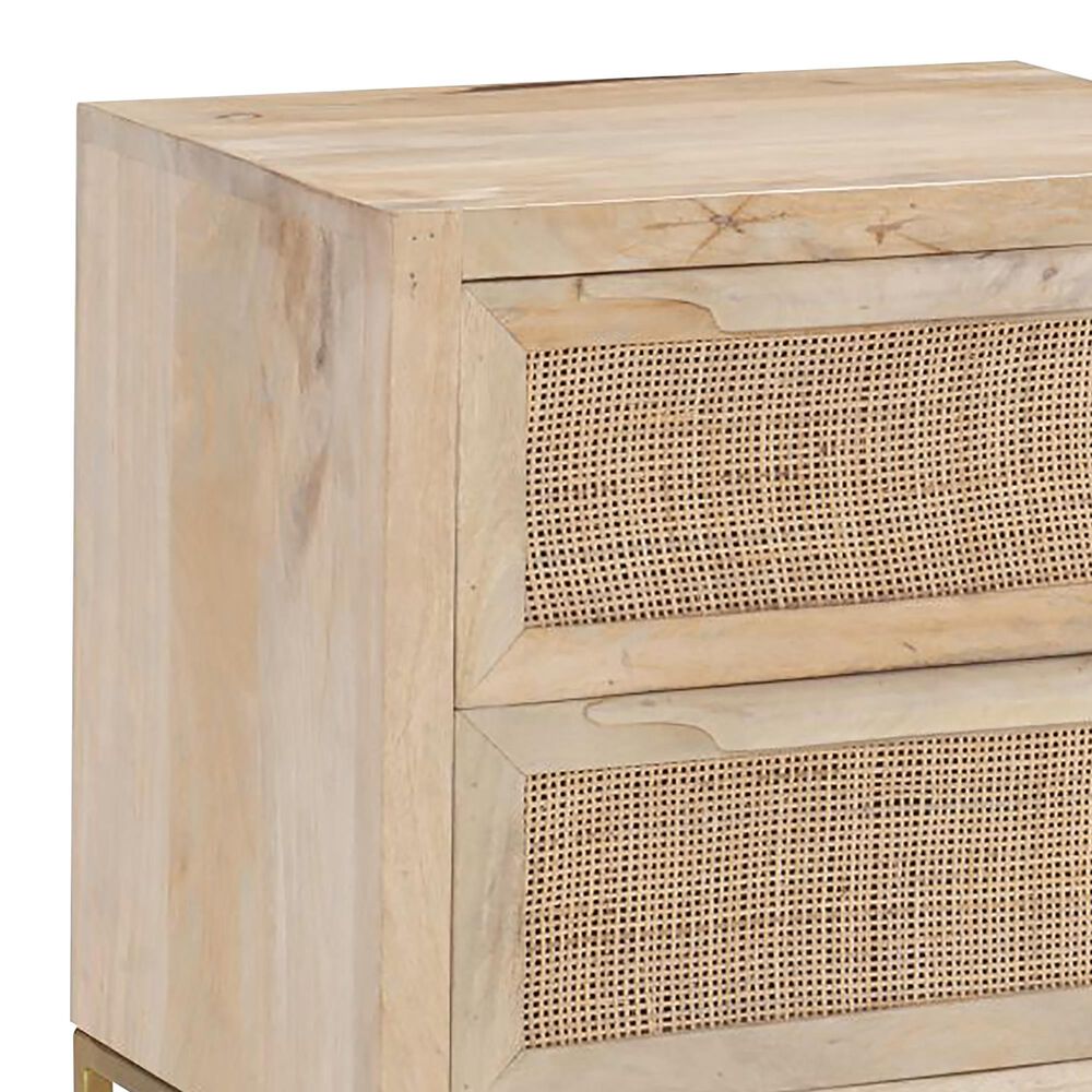 37B Urban Boho Raphael Side Table in Natural and Gold, , large
