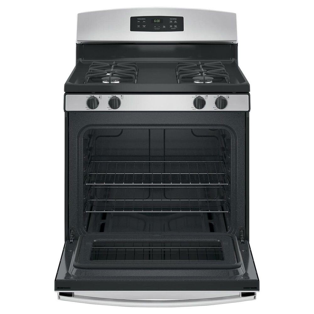 GE Appliances 4.8 Cu. Ft. Freestanding Gas Range in Stainless Steel, , large