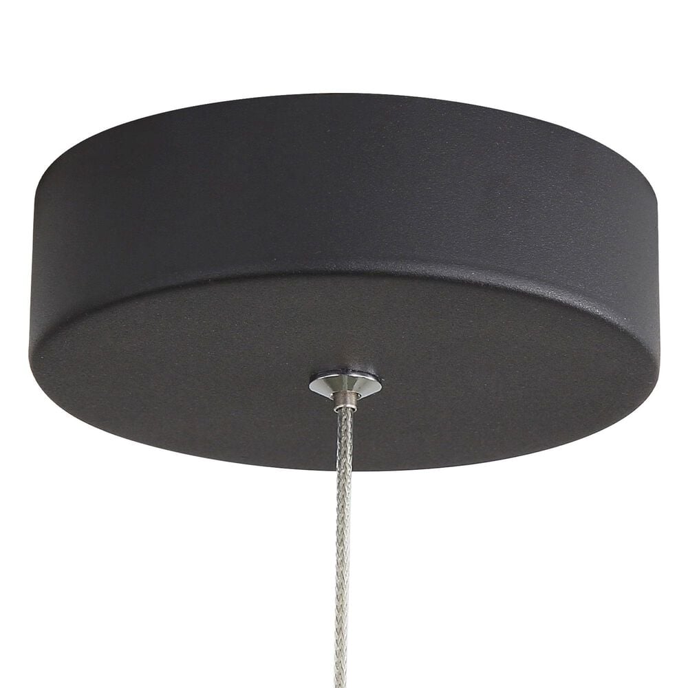 Golden Lighting Solsken 7" 1-Light Pendant in Sand Black, , large