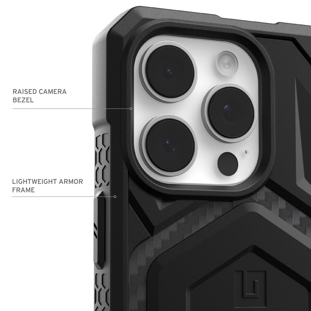 UAG Monarch Pro Series MagSafe Case for Apple iPhone 16 Pro in Carbon Fiber, , large