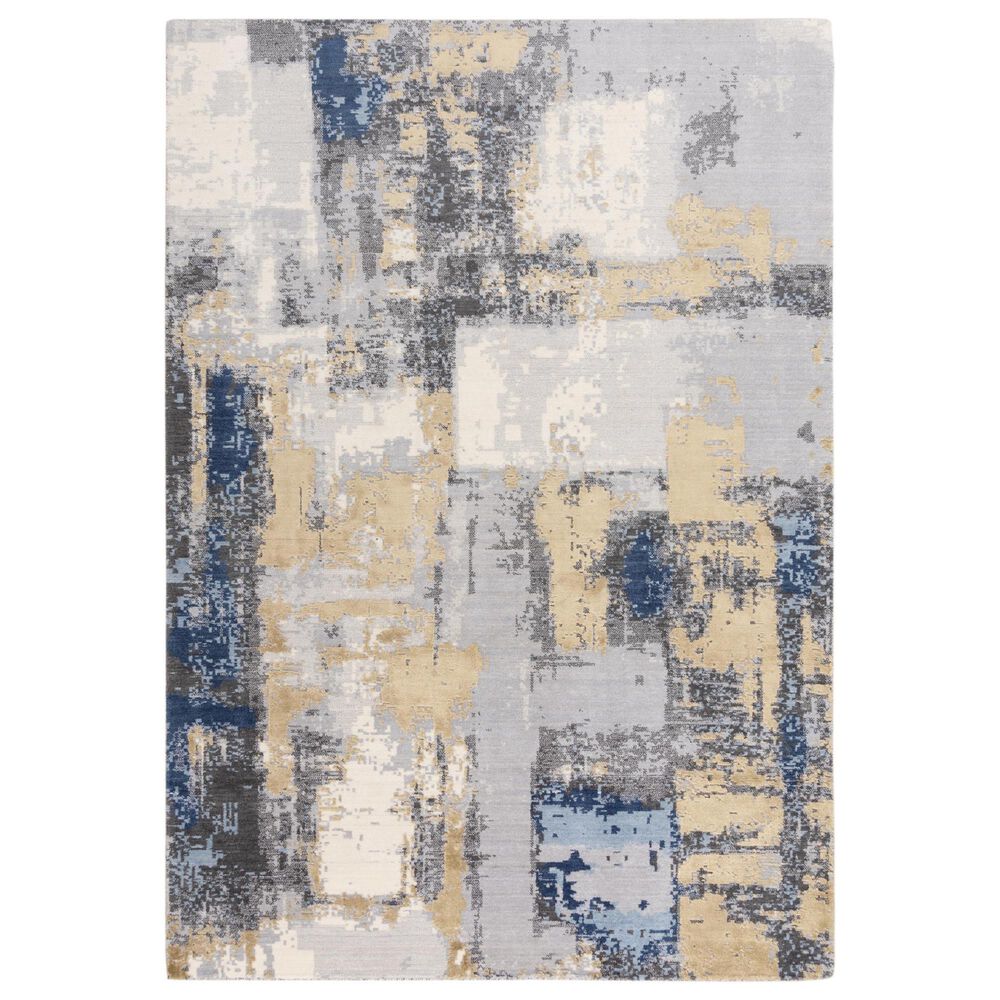 RIZZY Bolero BOL725 Blue and Multicolor 12" x 15" Area Rug, , large