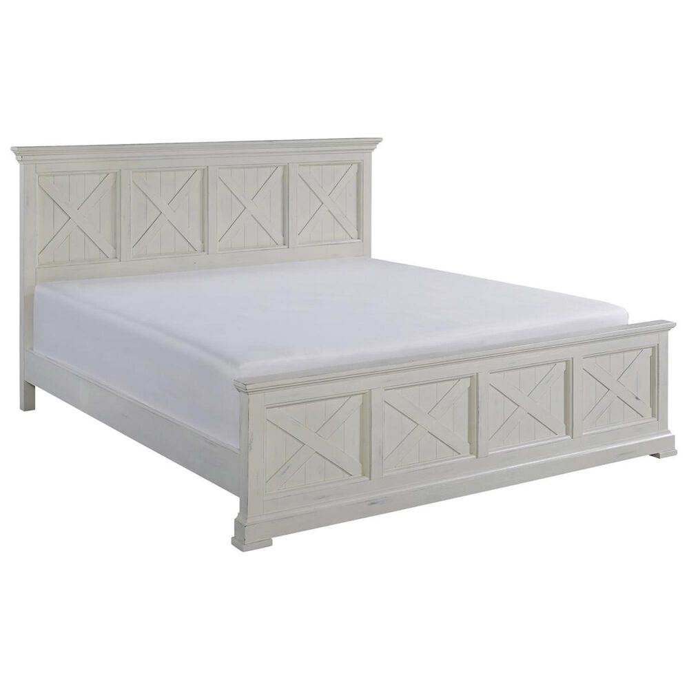 Homestyles Seaside Lodge King Bed in Off-White, , large