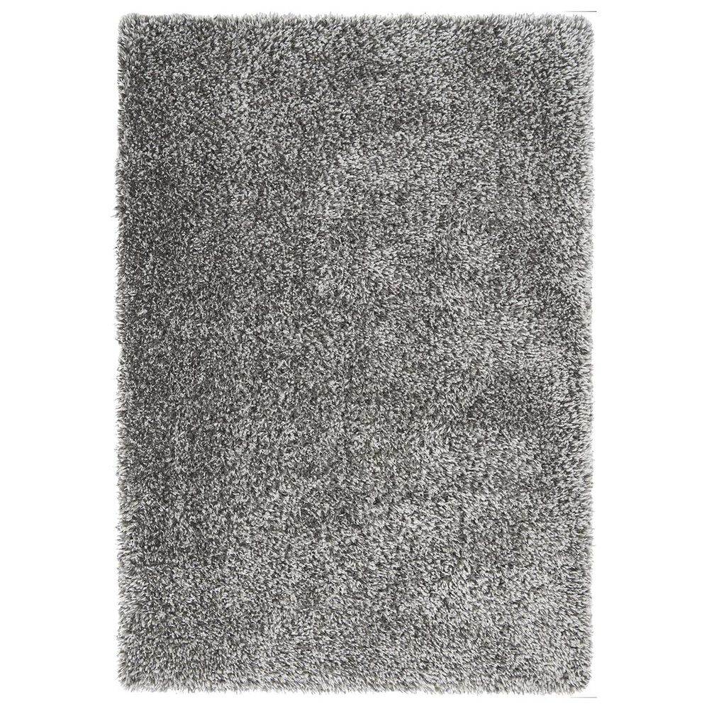 Nourison Luxe Shag LXS01 8"2" x 10" Charcoal Area Rug, , large