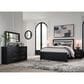 Ashley Maeling 4 Piece Queen Panel Bedroom Set in Matte Black, , large