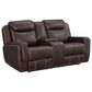 Mayberry Hill Panther Manual Reclining Loveseat in Neono Brown, , large