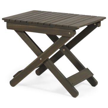 Noble House Malibu Patio Folding Side Table in Grey - Table Only, , large