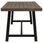 Noble House Lyons 7-Piece Dining Set in Black and Gray, , large