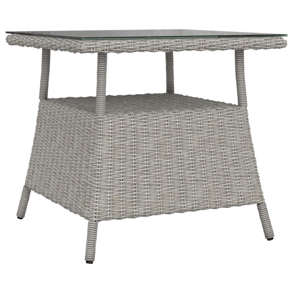 Serenity Juniper Bay Outdoor End Table in Light Driftwood, , large