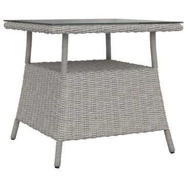 Serenity Juniper Bay Outdoor End Table in Light Driftwood, , large