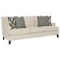 Bernhardt Addison Stationary Sofa in White and Cream, , large