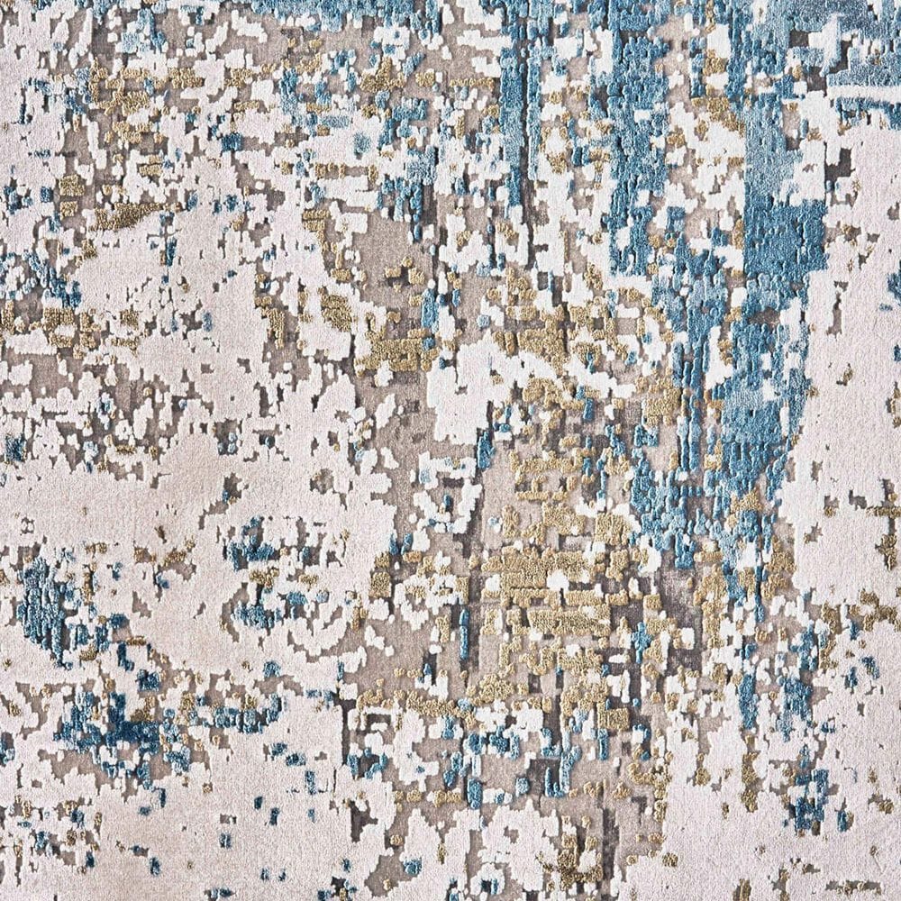 Feizy Cadiz Blue and Ivory 9&#39;9&quot; x 12&#39;2&quot; Area Rug, , large