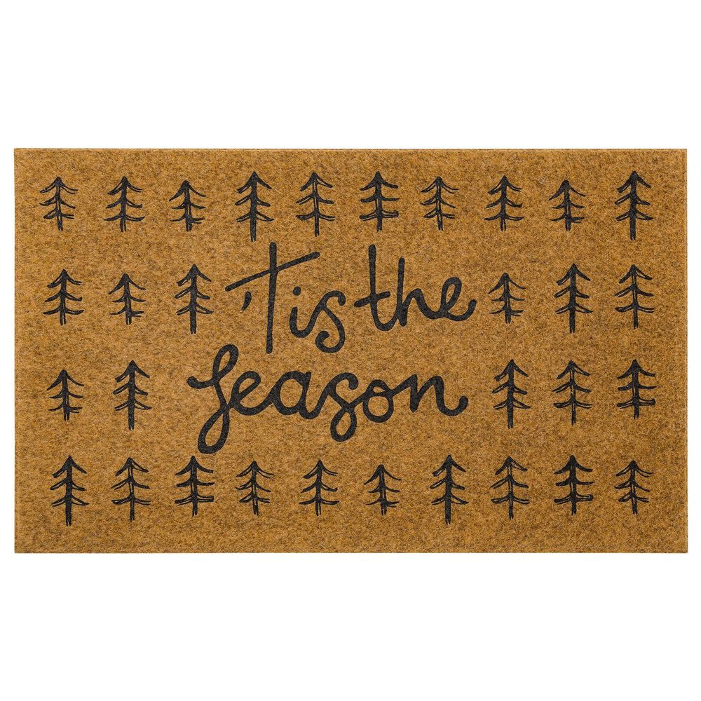 Karastan Bristol Seasonal Forest 1"6" x 2"6" Natural Door Mat, , large