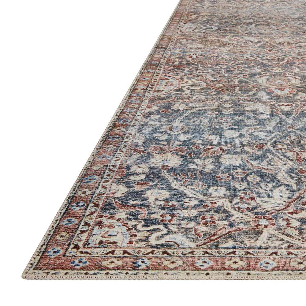 Chris Loves Julia x Loloi Jules 2&#39; x 5&#39; Denim and Spice Area Rug, , large