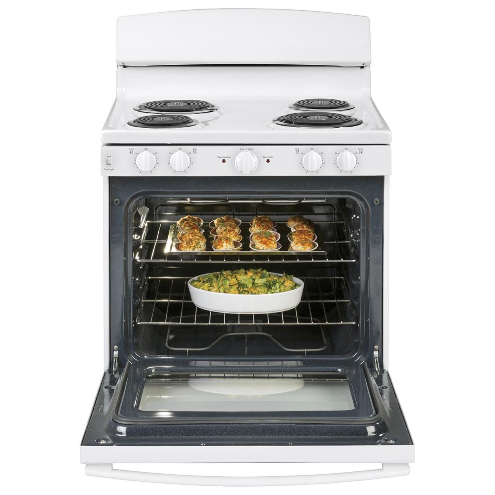 Electric range with coil cheap burners and convection oven