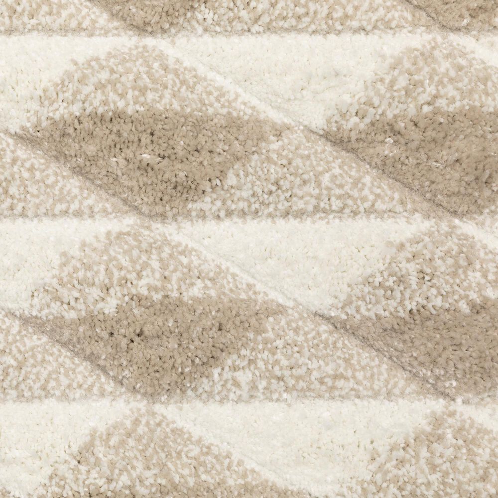 Oriental Weavers Wonder WON03 Beige and Ivory 6'7" x 9'6" Area Rug, , large