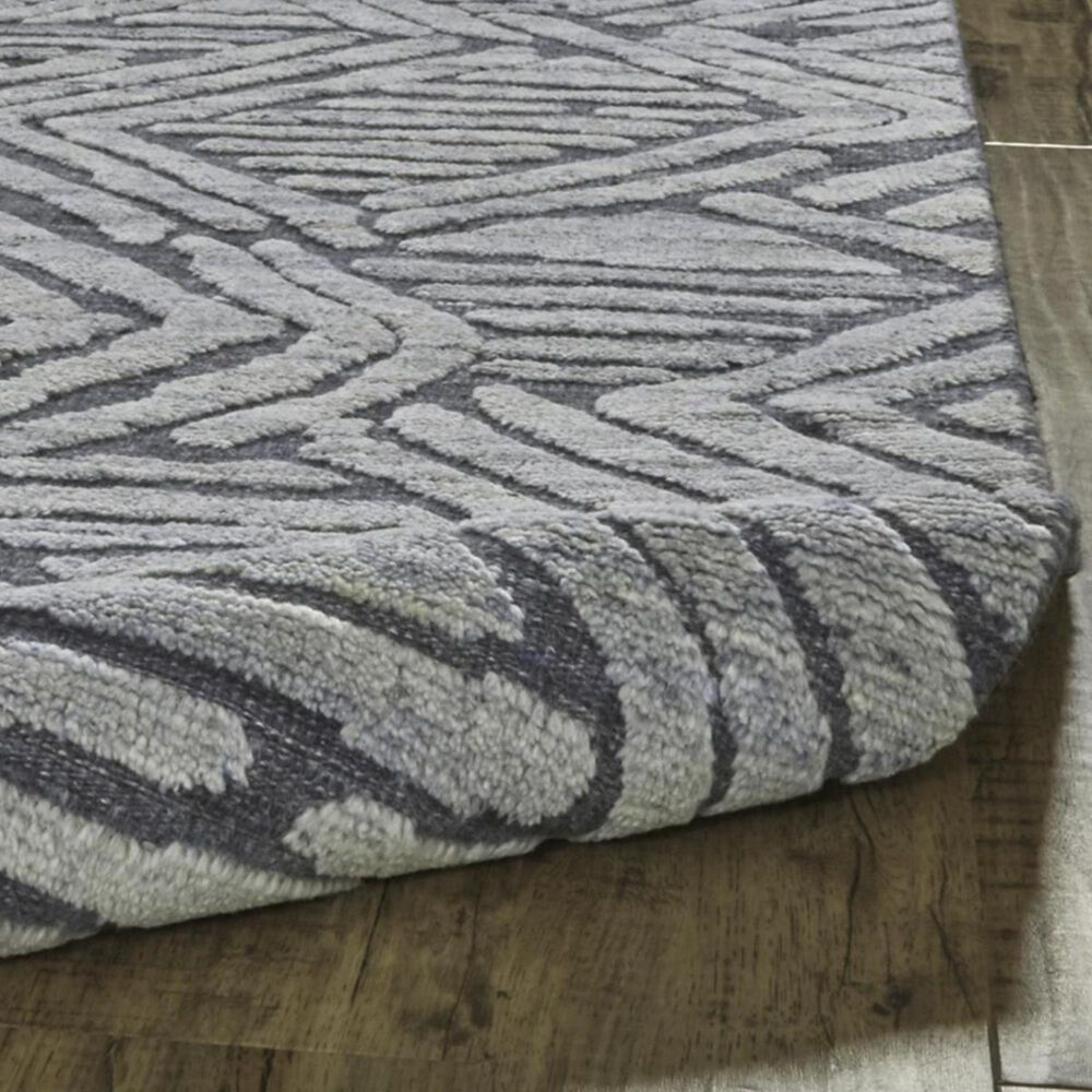 Feizy Norah 6060L 7&#39;9&quot; x 9&#39;9&quot; Light Blue and Dark Gray Area Rug, , large