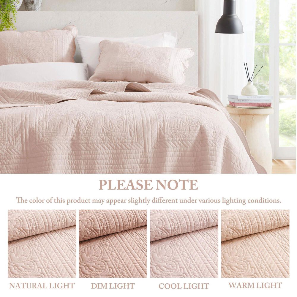 Hampton Park Tuscany 3-Piece California King Quilt in Blush, , large