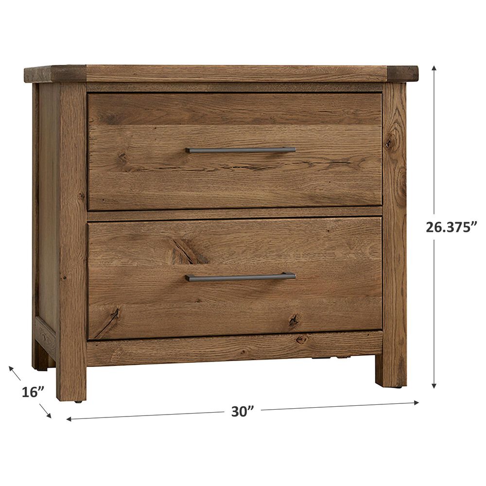 Viceray Collections Dovetail 2 Drawer Nightstand in Natural, , large