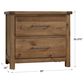 Viceray Collections Dovetail 2 Drawer Nightstand in Natural, , large