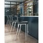 Zuo Modern Magnus Bar Chair in Black and Silver (Set of 2), , large