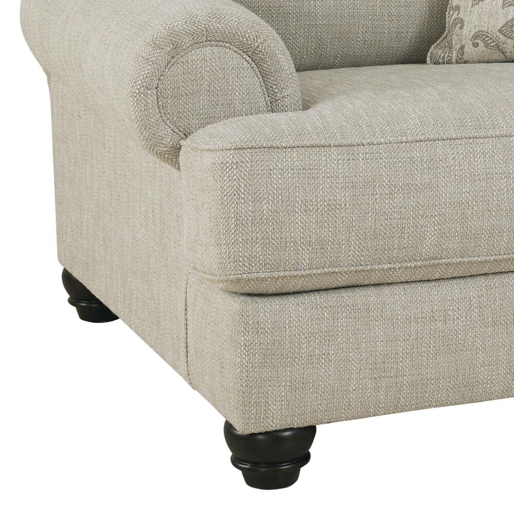Ashley Asanti Chair and a Half with Ottoman in Fog, , large