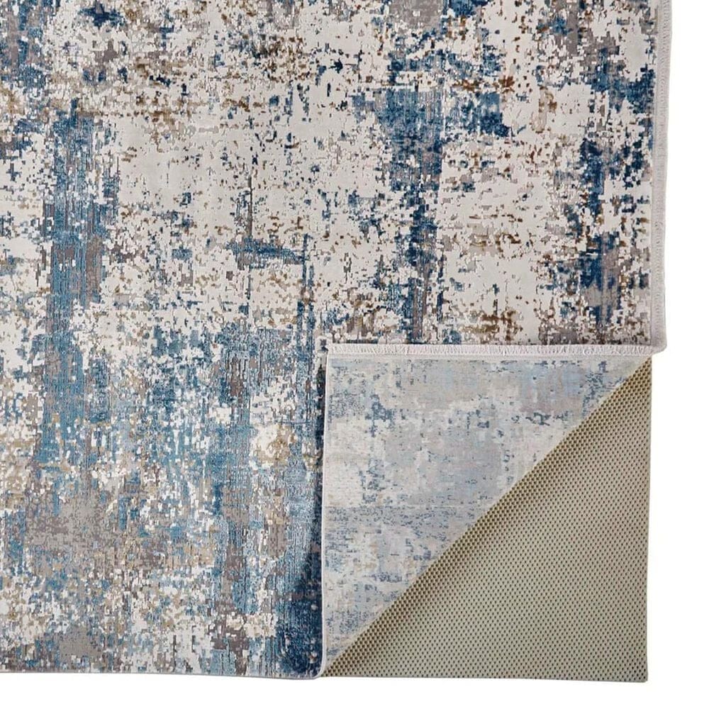 Feizy Cadiz 13&#39; x 20&#39; Blue and Ivory Area Rug, , large