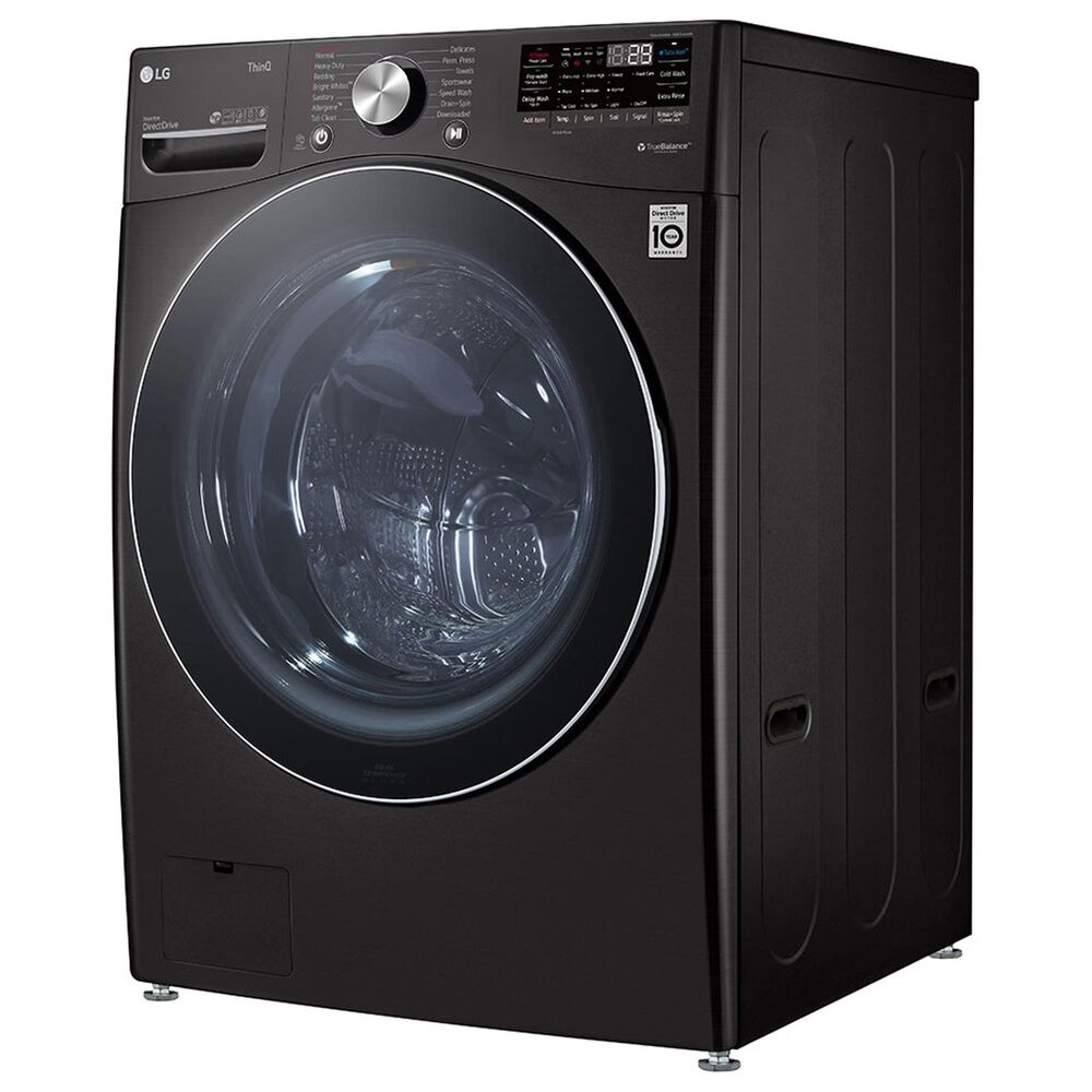 LG 5.0 Cu. Ft. Front Load Washer with TurboWash 360 in Black Steel, , large