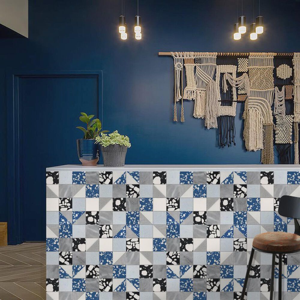 Soho Studio Elizabeth Sutton Terrazzi Steller 2.87" x 2.87" on 11.81" x 11.81" Mosaic Sheet, , large