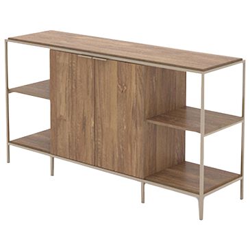 Sauder International Lux 60" TV Stand in Sindoori Mango and Satin Gold, , large