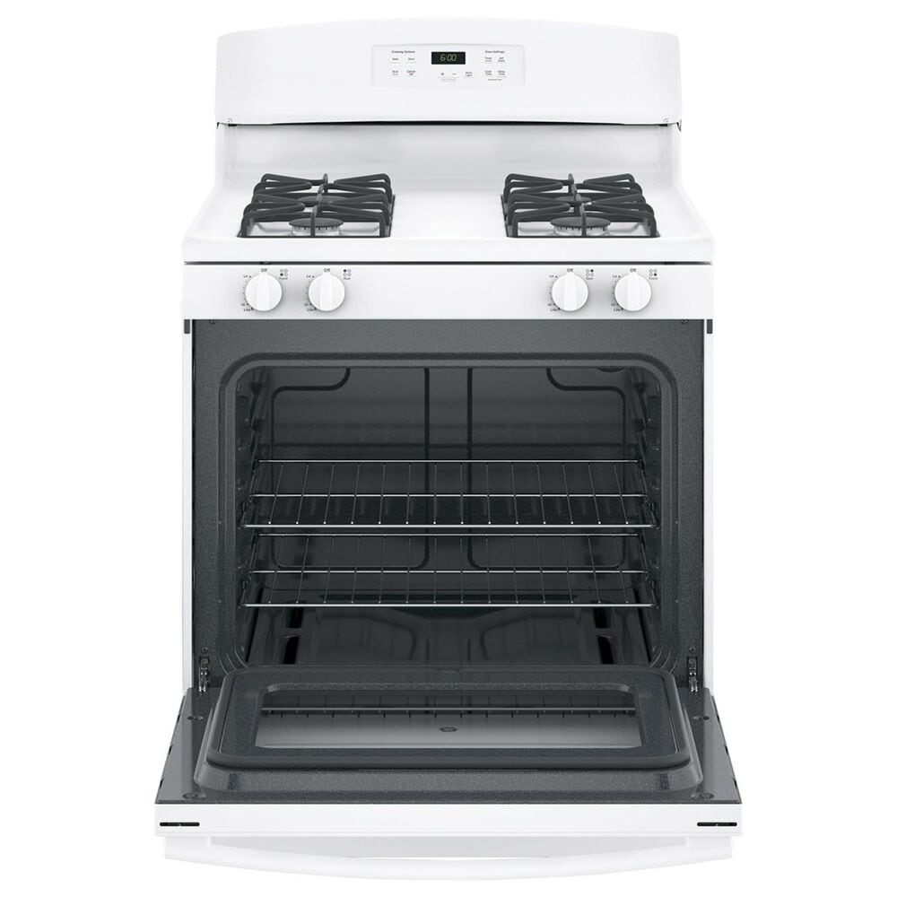 GE Appliances 4.8 Cu. Ft. Freestanding Gas Range in White, , large