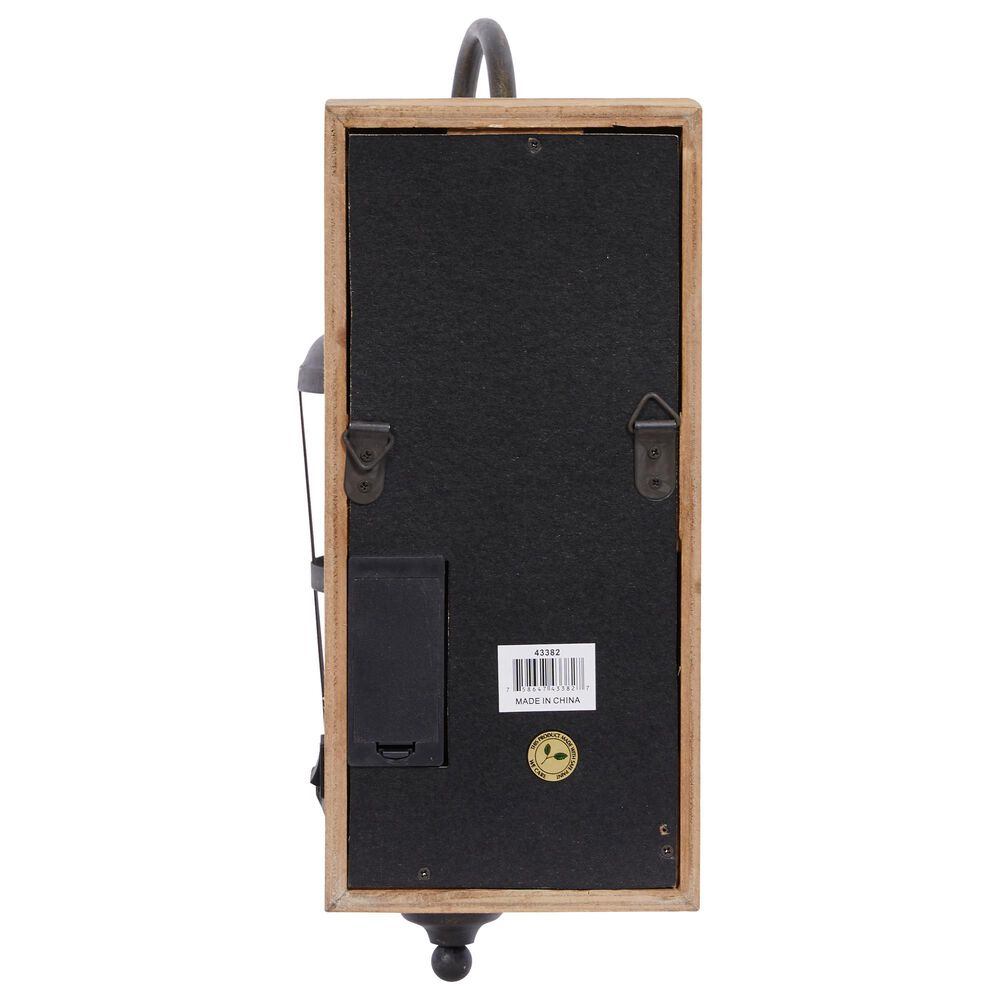 Maple and Jade 6&quot; x 15&quot; Wall Sconce in Brown and Black, , large