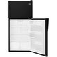 Whirlpool 18 Cu. Ft. Top Freezer Refrigerator with Flexi Slide Bin in Black, , large