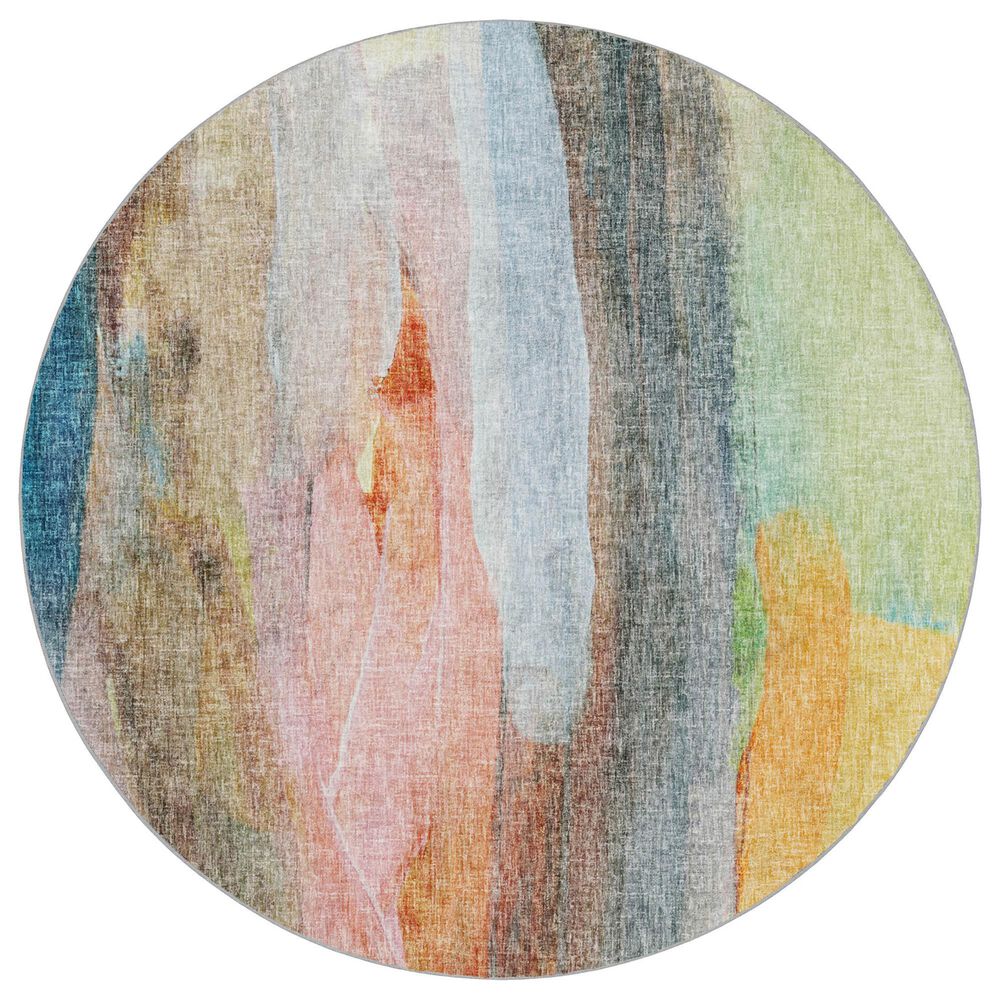 Dalyn Rug Company Boca BO5 Salmon 8" Round Area Rug, , large