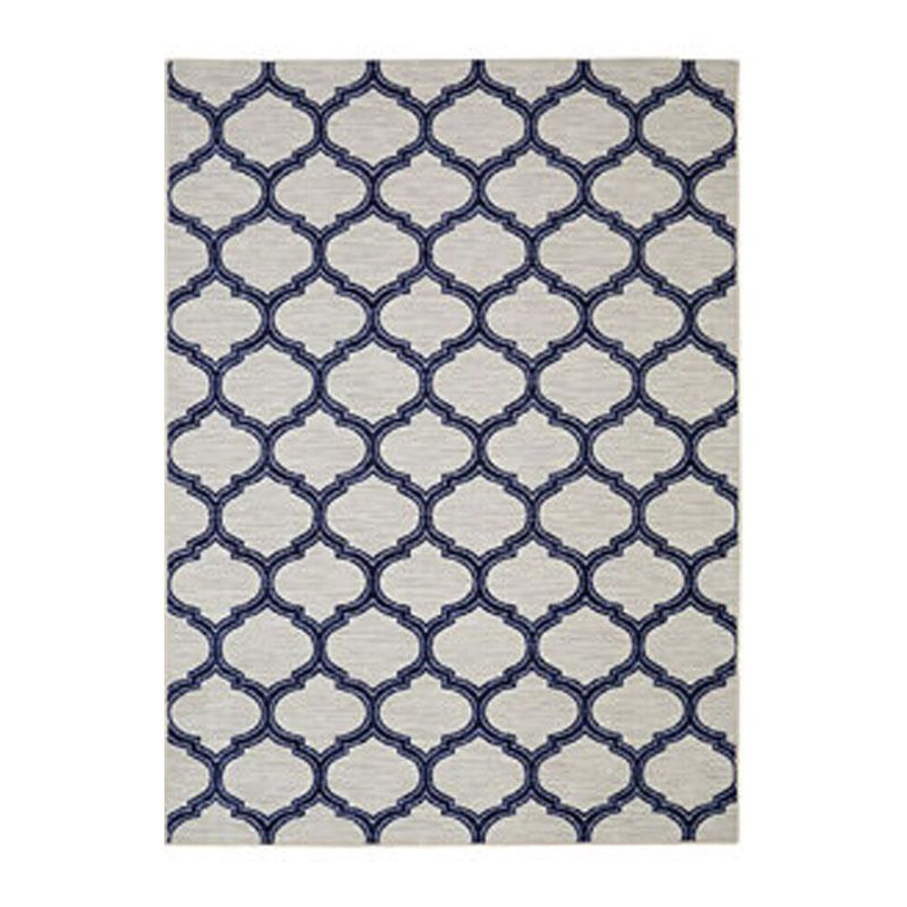 Mohawk Loop Print Glenn 5' x 8' Navy Area Rug, , large