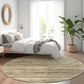 Dalyn Rug Company Kochi KC3 Mocha 8" Round Area Rug, , large