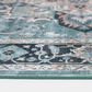 Central Oriental Rugease Chantal 5" x 7" Green and Ivory Area Rug, , large