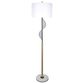Classy Art Wholesalers Spiral Harmony Floor Lamp in Matte Black, Soft Gold and White Marble, , large