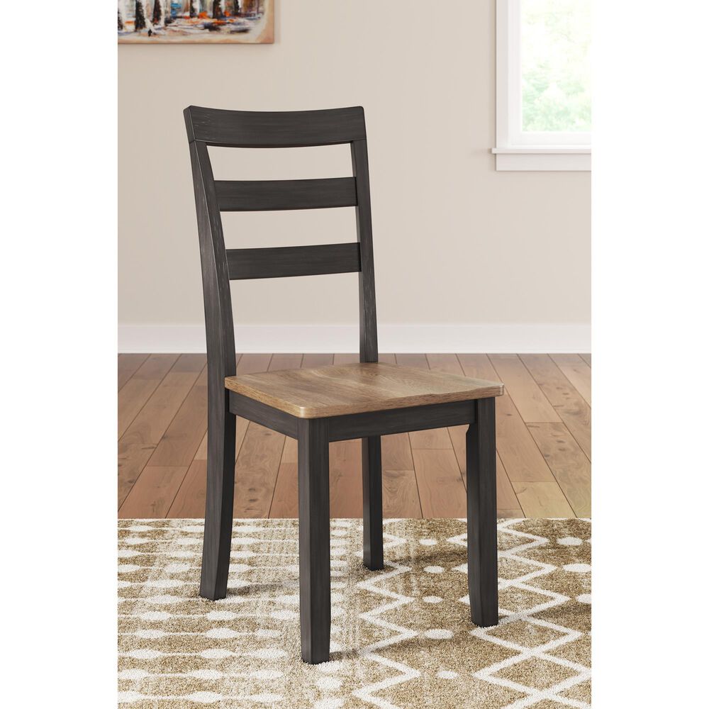 Ashley Gesthaven Dining Chair Set of 2 in Natural and Brown, , large