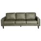 Chateau d"Ax 4-Piece Stationary Leather Living Room Set in Olive Green, , large