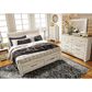 Ashley Bellaby King Storage Bed in Whitewash, , large