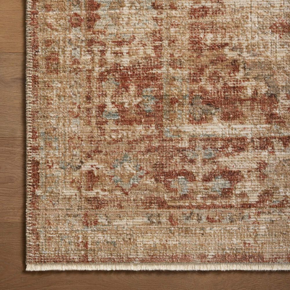 Loloi Heritage 2&#39; x 3&#39; Brick and Multicolor Area Rug, , large